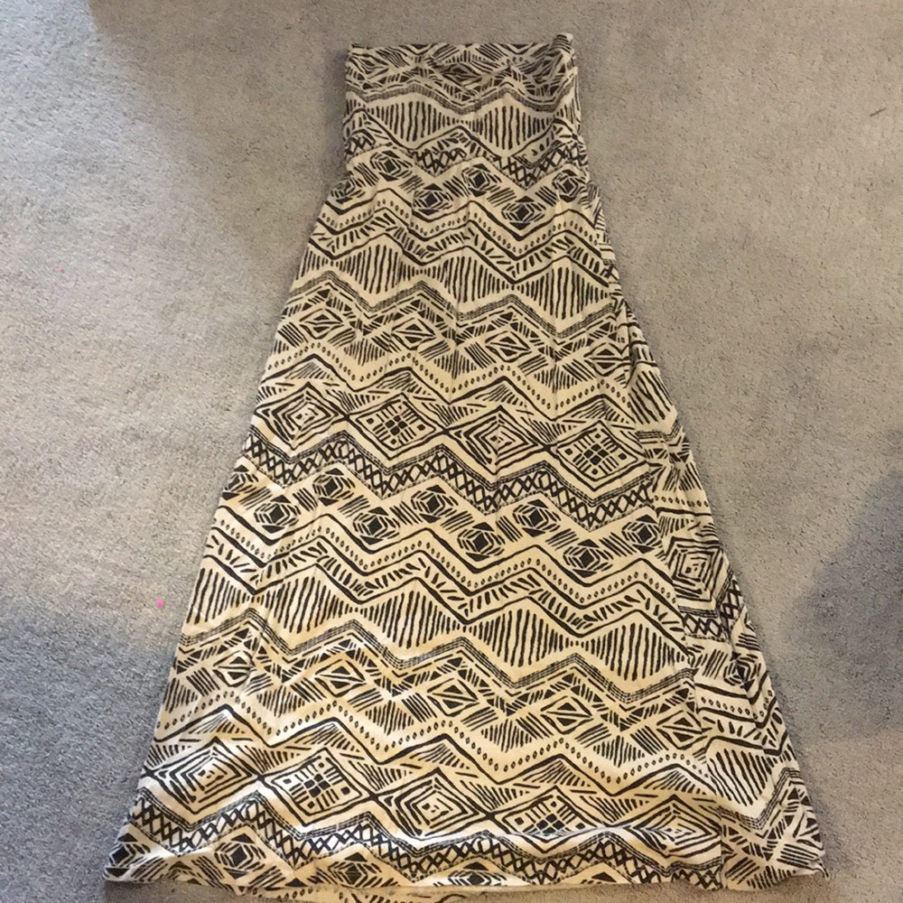 Tribal print maxi skirt